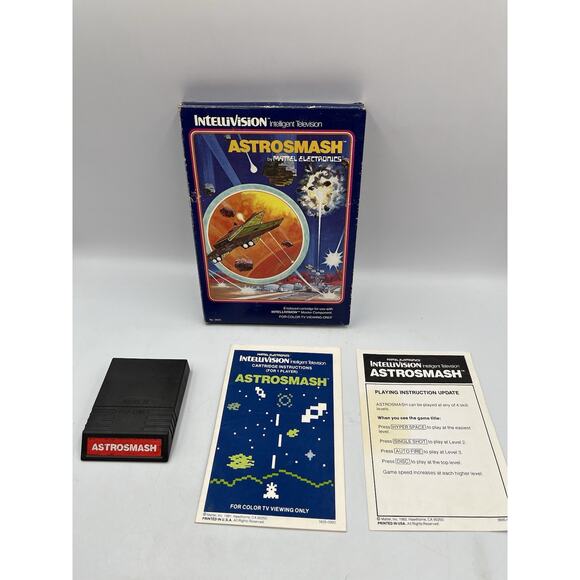 Astrosmash (Intellivision, 1981) Complete In Box With Manual TESTED - Picture 1 of 6